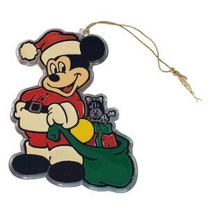 Vintage Disney Mickey Mouse Santa Ornament Monogram Products Inc.